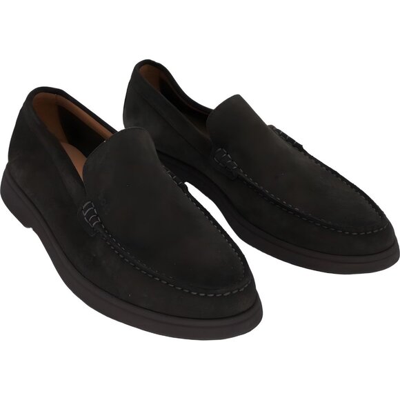 BOSS Sienne Suede Loafers Dark Brown Slip-On Dress Casual Shoes Men's EU 44 - Picture 4 of 6